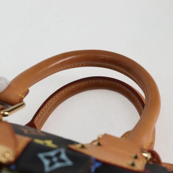 LOUIS VUITTON Monogram Multicolor Speedy 30 Hand Bag Black M92642 Auth 115220V - Picture 10 of 16